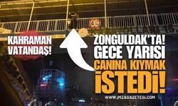 Zonguldak'ta Gece Yarısı Üst Geçitte Can Pazarı: Faciayı Kahraman Vatandaşlar Önledi!