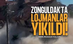 Zonguldak'ta Kozlu Lisesi Lojmanlarının Yıkımı Gerçekleştirildi!