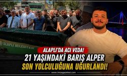 Alaplı'da Acı Veda! 21 Yaşındaki Barış Alper Son Yolculuğuna Uğurlandı