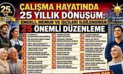 EMEKLİ, MEMUR VE İŞÇİLERİ İLGİLENDİREN 25 ÖNEMLİ DÜZENLEME