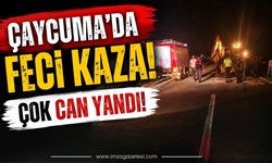 Çaycuma'da Feci Kaza! Çok Can Yandı