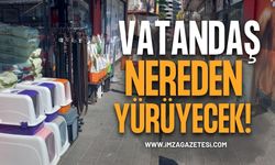 Zonguldak'ta Kaldırım İşgaline Tepki: "Vatandaş Nereden Yürüyecek?"
