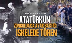 Atatürk'ün Zonguldak'a Ayak Bastığı İskelede Tören Düzenlendi