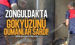 Zonguldak'ta Gökyüzünü Dumanlar Sardı!