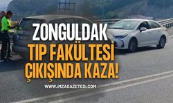 Zonguldak Tıp Fakültesi Çıkışında Kaza!