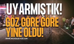 Yine Çaycuma  Yine Bildik Kaza! Önlem Alın Artık!