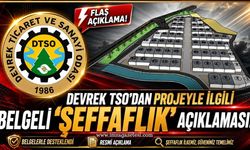 Devrek TSO'dan Projeyle ilgili belgeli "Şeffaflık" açıklaması!