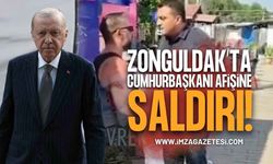Devrek’te Cumhurbaşkanı Erdoğan’ın Afişine Çirkin Saldırı: Polis Müdahale Etti