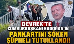 Devrek'te Cumhurbaşkanı Erdoğan'ın Pankartını Söken Şüpheli Tutuklandı!