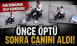 Kan Donduran Olay Kamerada! Önce Öptü Sonra Canını Aldı!