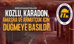TTK, Kozlu, Karadon, Amasra ve Armutçuk İçin Düğmeye Bastı!
