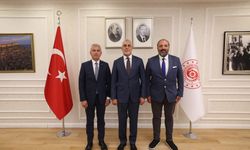 Amelebirliği Başkanı Veli Köktürk Bakan Işıkhan'ı Ziyaret Etti