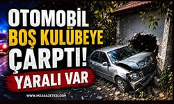 Otomobil Boş Kulübeye Çarptı! Yaralı Var!