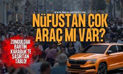 Nüfustan Çok Araç Mı Var? Zonguldak Bartın Karabük'te Şaşırtan Tablo!