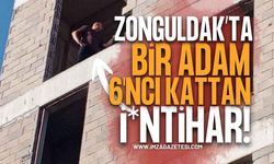 Zonguldak Ereğli'de Vatandaş 6'ncı Katta Çıkarak Canına Kıymaya Çalıştı