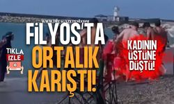 Filyos'ta Ortalık Karıştı! Kadının Üstüne Düştü!