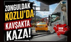 Zonguldak Kozlu'da Kavşakta Kaza!