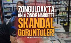 Zonguldak'ın İlçesinde Ünlü Zincir Markette Skandal Görüntü!