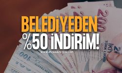 Belediyeden Yüzde 50 İndirim!