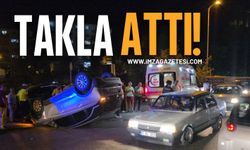 Zonguldak'ın İlçesinde Takla Attı!