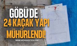 Göbü Köyü’nde 24 Kaçak Ve Ruhsatsız Yapı Mühürlendi!