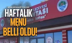 Zonguldak Belediyesi Kent Lokantası’nda Haftalık Menü Belli Oldu