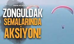 Kilimli Ve Çatalağzı Semalarında Yamaç Paraşütü Rüzgarı