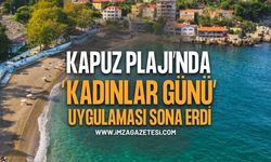 Kapuz Plajı’nda “Kadınlar Günü” Uygulaması Sona Erdi