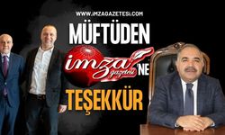 Müftü Halil Demir'den Gazeteci Orhan Akyüz İle İmza Gazetesi’ne Teşekkür!