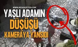 Safranbolu'da Yaşlı Adamın Düşüşü Kameraya Böyle Yansıdı