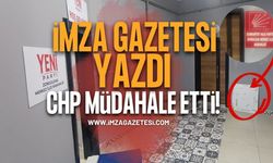 İmza Gazetesi Yazdı, CHP Müdahale Etti