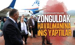 Zonguldak Havalimanı'na İniş Yaptılar