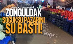 Zonguldak Soğuksu Pazar Yerini Su Bastı