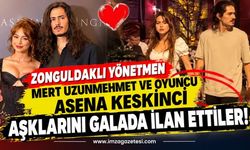 Zonguldaklı Yönetmen Mert Uzunmehmet ve Oyuncu Asena Keskinci Aşklarını Galada İlan Ettiler!