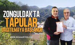 Zonguldak'ta Tapular Dağıtılmaya Başlandı