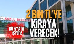 Kozlu Belediyesi 2 Bin TL’ye Kiralayacak! İhale Tarihi Belli Oldu