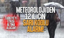 Meteoroloji'den 12 İl İçin Sarı Kodlu Uyarı... Türkiye'yi Etkisi Altına Alacak