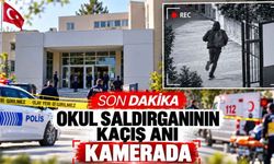 Okuldaki Silahlı Saldırganın Kaçma Anı Kamerada!