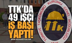 Türkiye Taşkömürü Kurumu'nda (TTK) 49 İşçi İş Başı Yaptı!