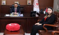 Vali Hacıbektaşoğlu Kilimli Kaymakamı Kübra Demirer’i Kabul Etti
