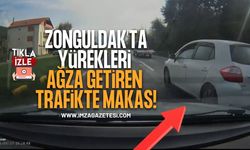 Zonguldak'ta Yürekleri ağza getiren trafikte makas... Cezasız mı kalacak?