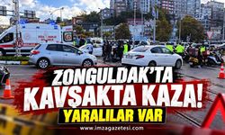 Zonguldak’ta Kavşakta Kaza! Yaralılar Var