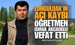 Zonguldak Saltukova'da Öğretmen İsmail Akçaoğlu Vefat Etti
