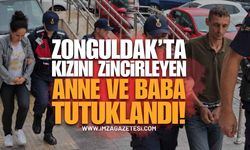 Zonguldak'ta Kızını Zincirleyen Anne ve Baba Tutuklandı