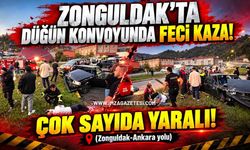 Zonguldak’ta Düğün Konvoyunda Feci Kaza! Birbirlerini Sıkıştırdılar, 4 Kişi Yaralandı