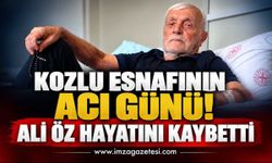 Kozlu Esnafının Acı Günü! Ali Öz Hayatını Kaybetti