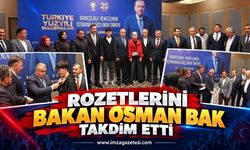 Rozetlerini Bakan Osman Bak Taktim Etti
