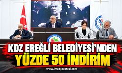 Kdz. Ereğli Belediyesi'nden Yüzde 50 İndirim