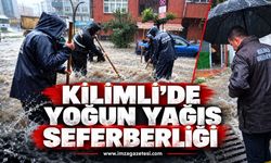 Kilimli’de Yoğun Yağış Seferberliği: Ekipler Teyakkuzda
