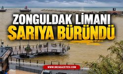 Zonguldak Limanı Sarıya Büründü: Şiddetli Sağanak Karadeniz’in Rengini Değiştirdi